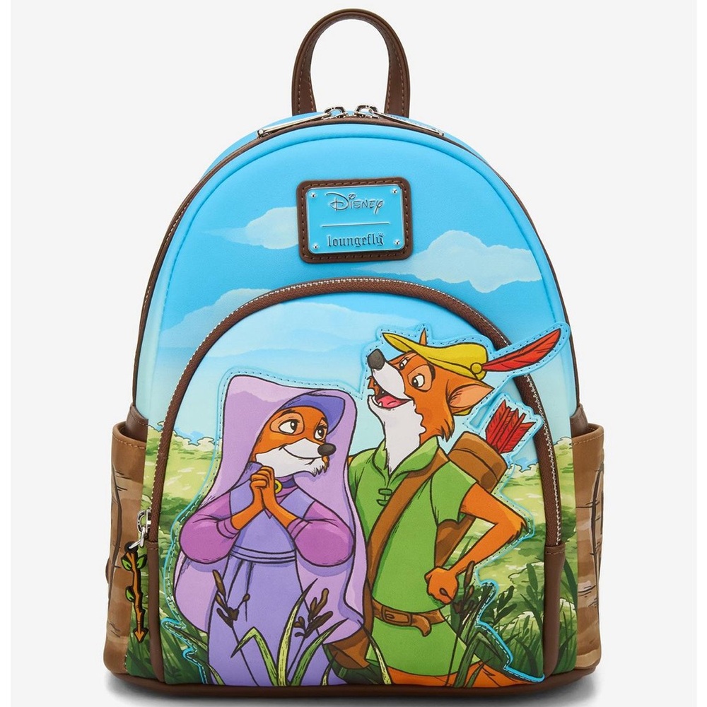 Loungefly Disney Robin Hood and Maid Marian Mini Backpack
